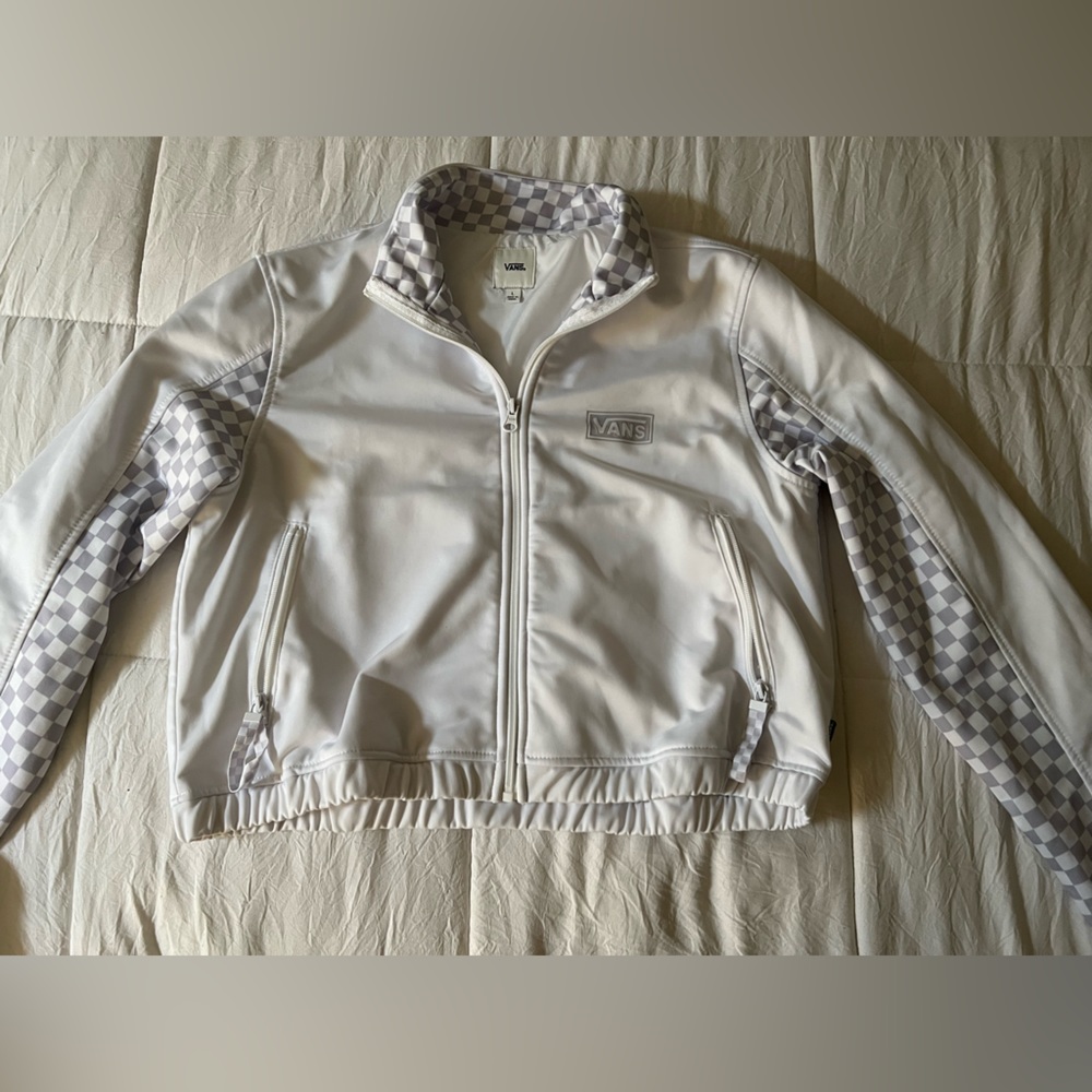 Vans crop top zip up sweater